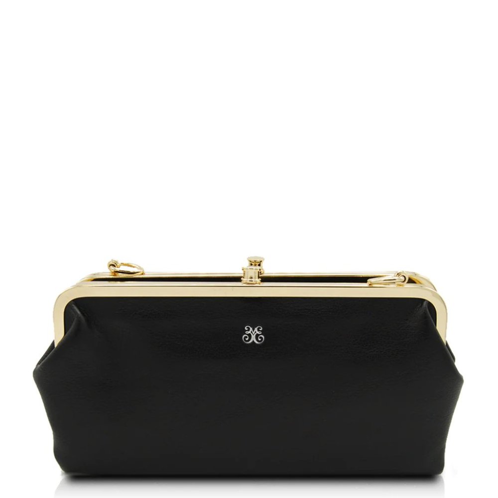 Vieta Hobo-Style Snap Lock Wallet *** BLACK ***